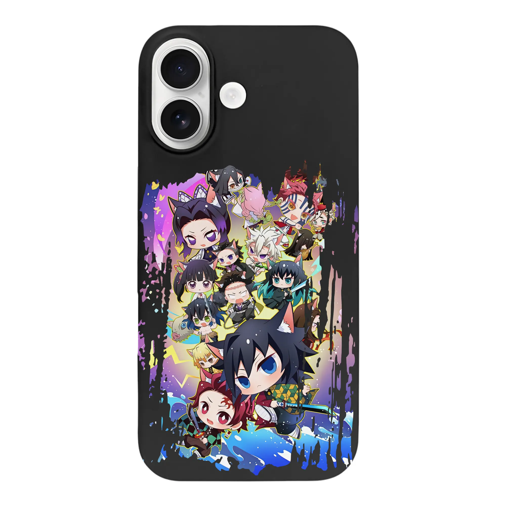 鬼滅の刃 グッズ,胡蝶 しのぶ - iPhone 17 シリーズ シリコンケース 薄型 耐衝撃 指紋防止 ソフトタッチカバー 精密フィット 傷防止 保護ケース iPhone 17/17 Air/17 Pro/17 Pro Max 対応